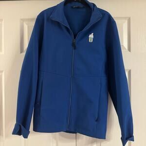 McDonald’s Port Authority Men’s Full Zip Jacket Blue Milkshake Size S